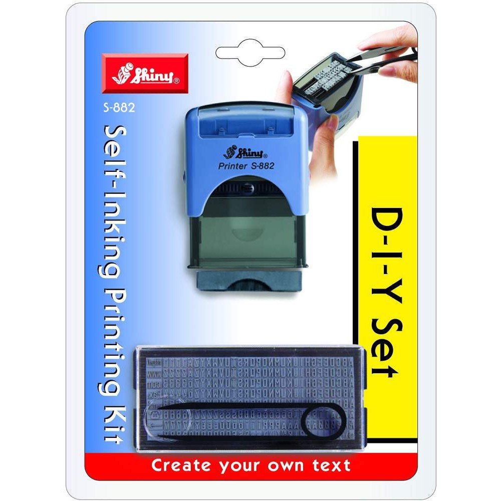 Shiny S882 DIY SelfInking Printing Kit ( 14mm x 38mm ) & Replacement