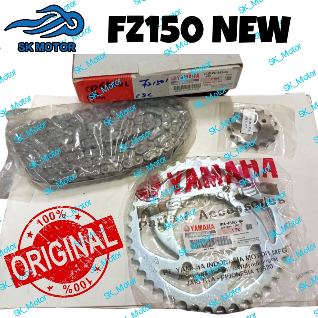 Yamaha FZ150 i FZ 150 i New V2 V3 Original Sprocket Set 2CBWF54300