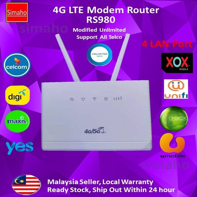 UPGRADED 4G LTE Router Modem Modified Unlimited Unlock WIFI Hotspot