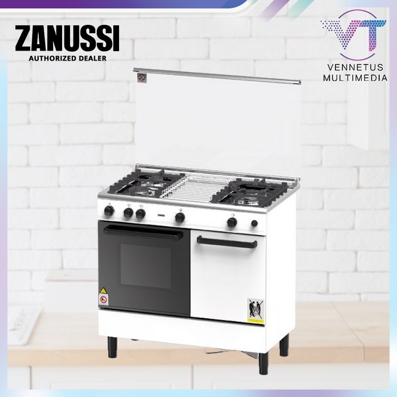 Zanussi Freestanding Gas Cooker ZCG930W Shopee Malaysia