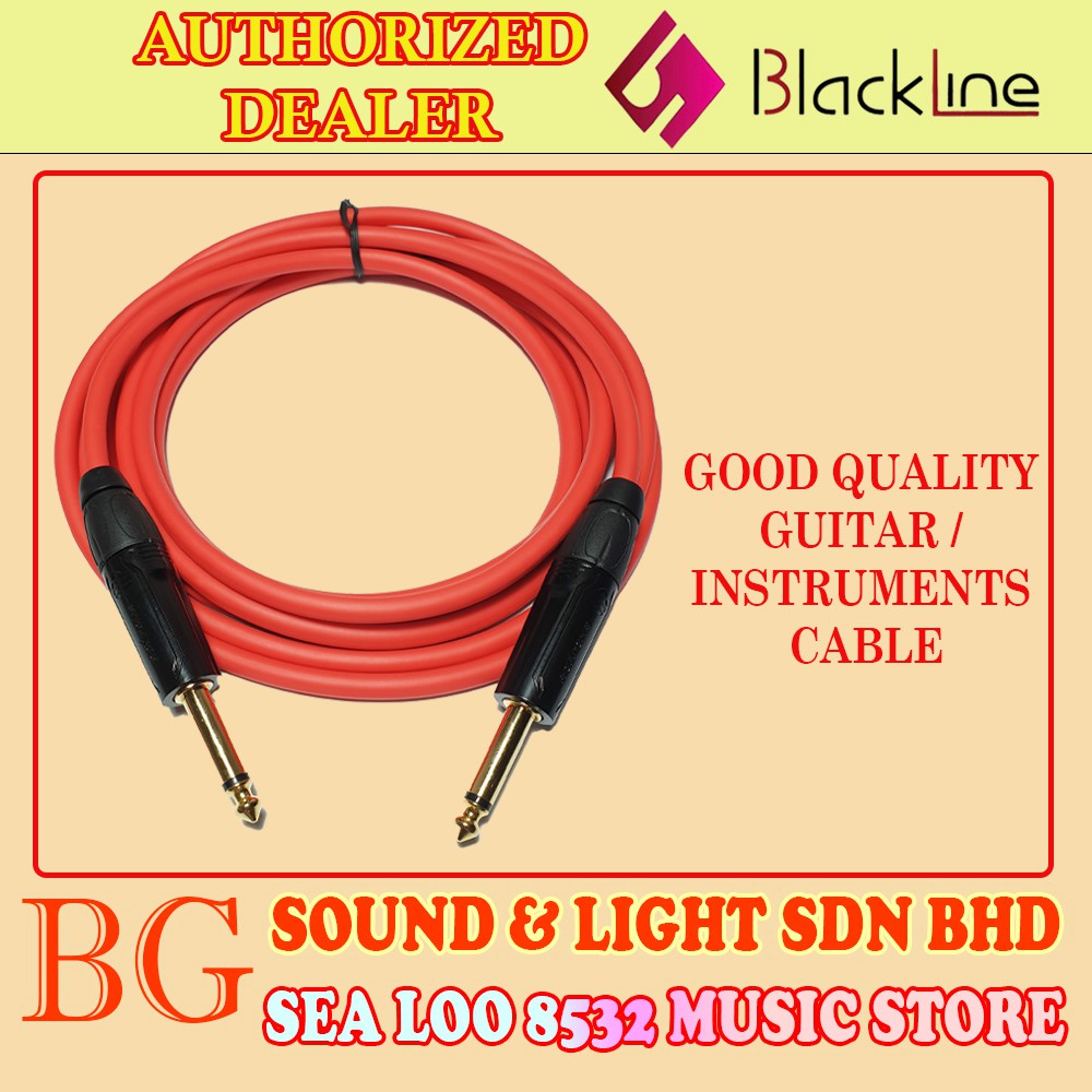 [ TOP SELLER PRODUCTS ] BLACKLINE MIC CABLE GUITAR / INSTRUMENT CABLE 1