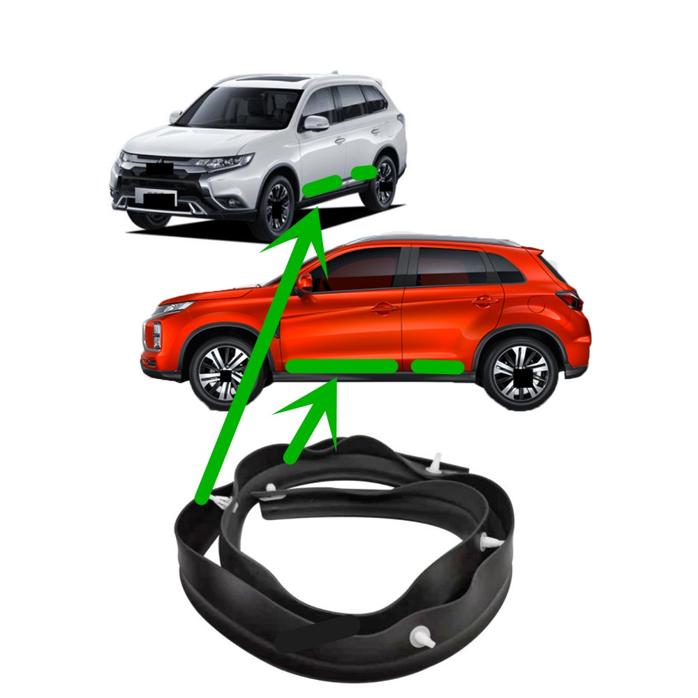 1 Pcs Door Seal Rubber For Outlander 20132019 GF GG Weather Strip For