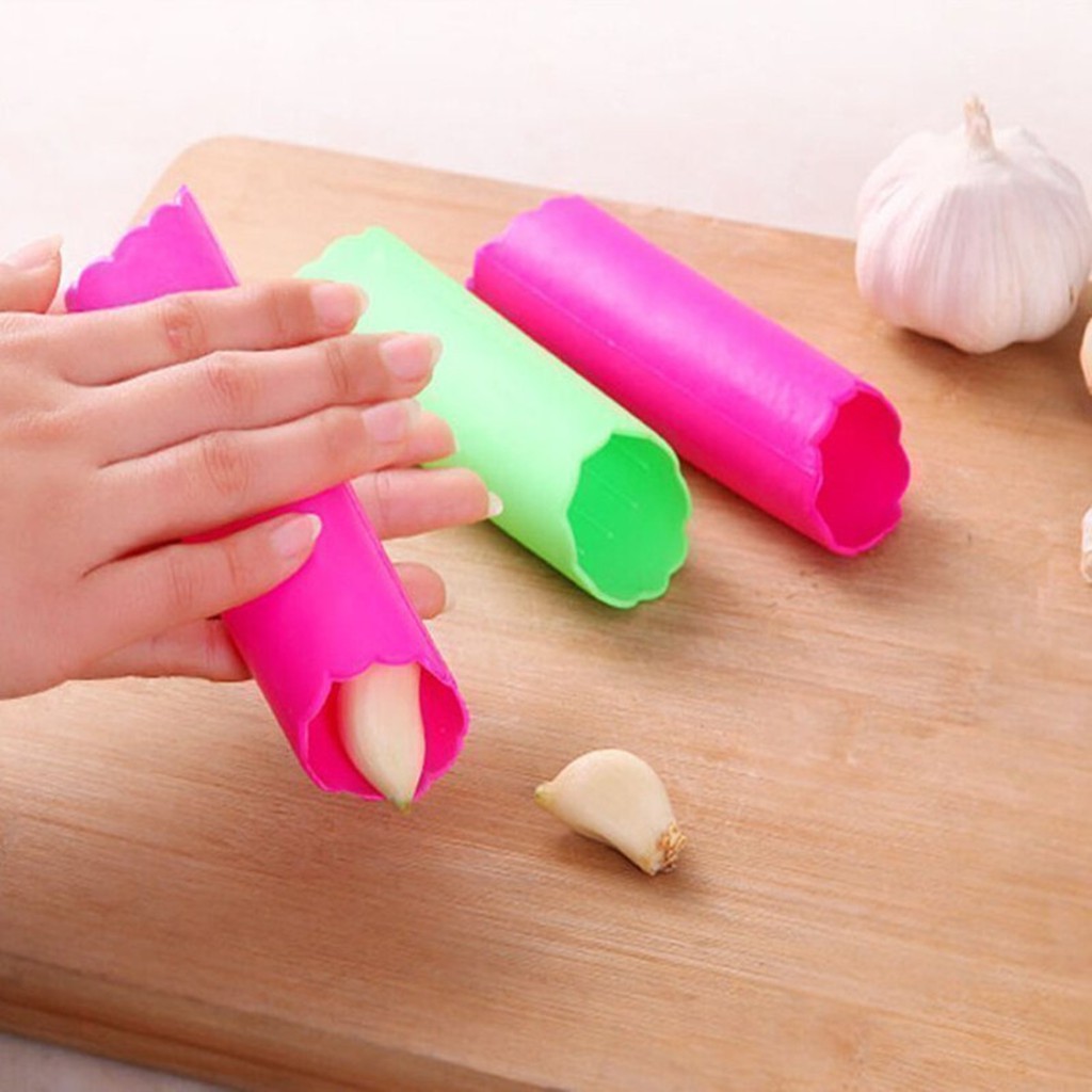 Magic Silicone Press Garlic Peeler Easy Peeler Kitchen Tool Shopee