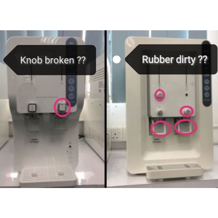 Original Coway Water Dispenser Knob / Rubber / Deco / Button For