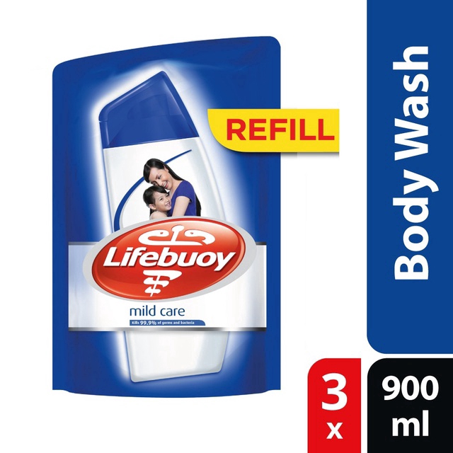 Lifebuoy Shower Gel Refill Mild Care (900ml x 3) Shopee Malaysia