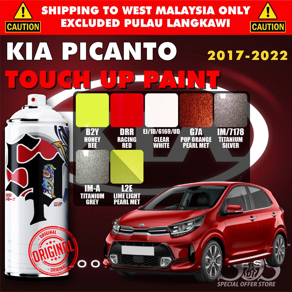 KIA Picanto Gen 3 】💯 Original Touch Up Paint Aerosol Spray Can Repair