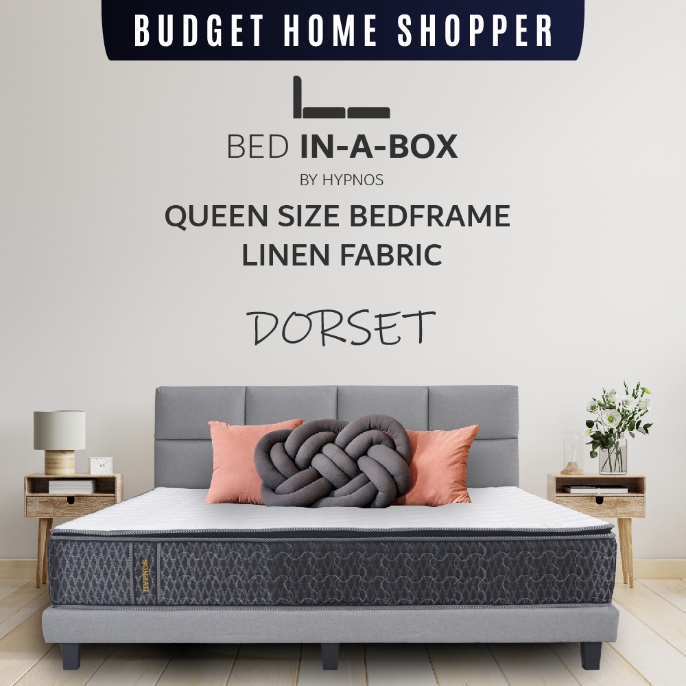 [READY STOCK] HYPNOS DORSET QUEEN SIZE BED FRAME BED INTHEBOX