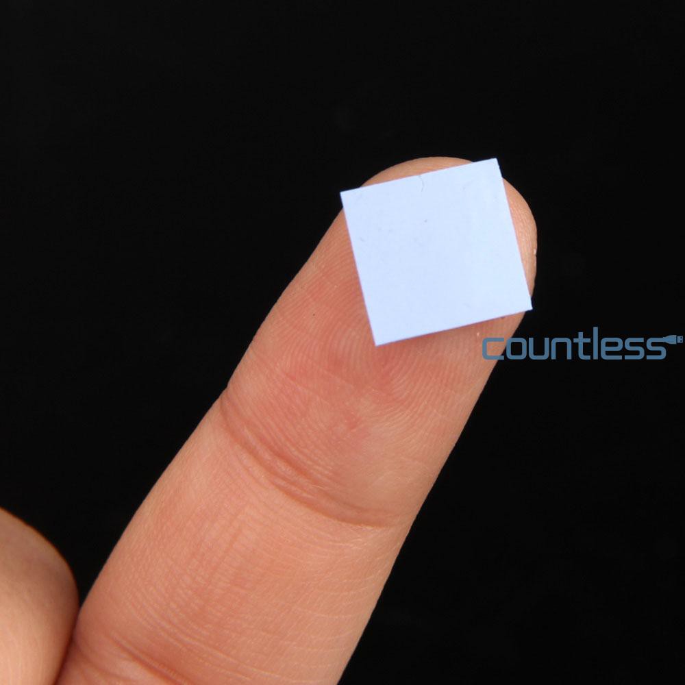 Cou 100Pcs Heatsink Conductive Insulation Paste MTY4 10x10x1mm Silicon