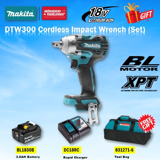 MAKITA DTW300Z / DTW300 18V Cordless Impact Wrench 12.7MM (1/2