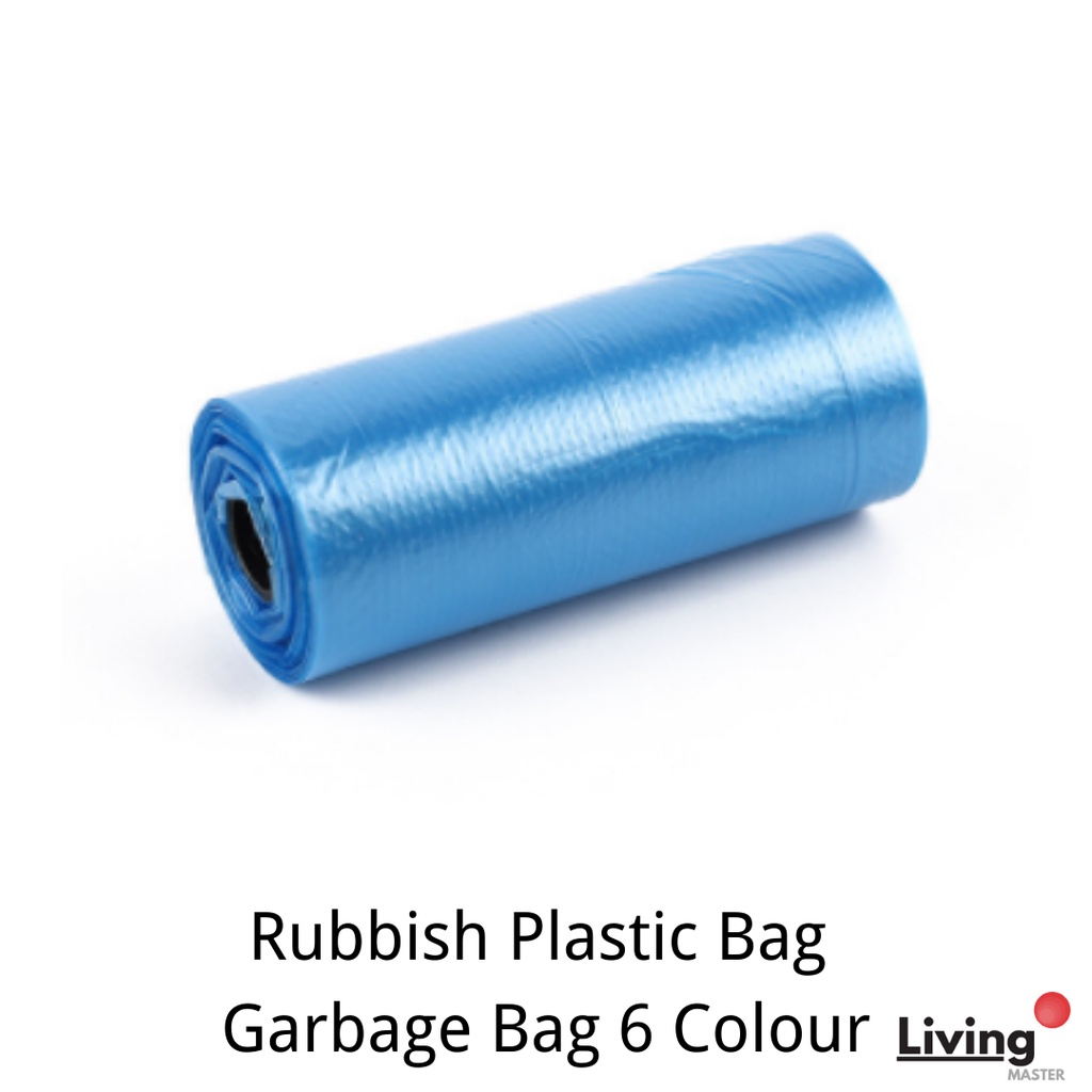 Rubbish Plastic Bag Garbage Bag 6 Color Plastik Sampah Bertali Sampah