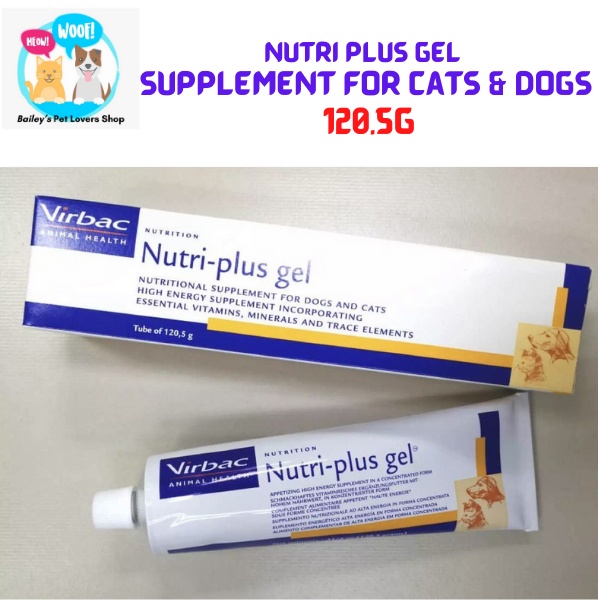 Virbac Nutriplus Nutri Plus Gel Supplement For Cats & Dogs (120.5g