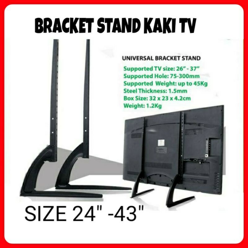 Tv bracket stand tv Legs 65 60 55 50 43 42 40 39 32 28 24 inch Shopee