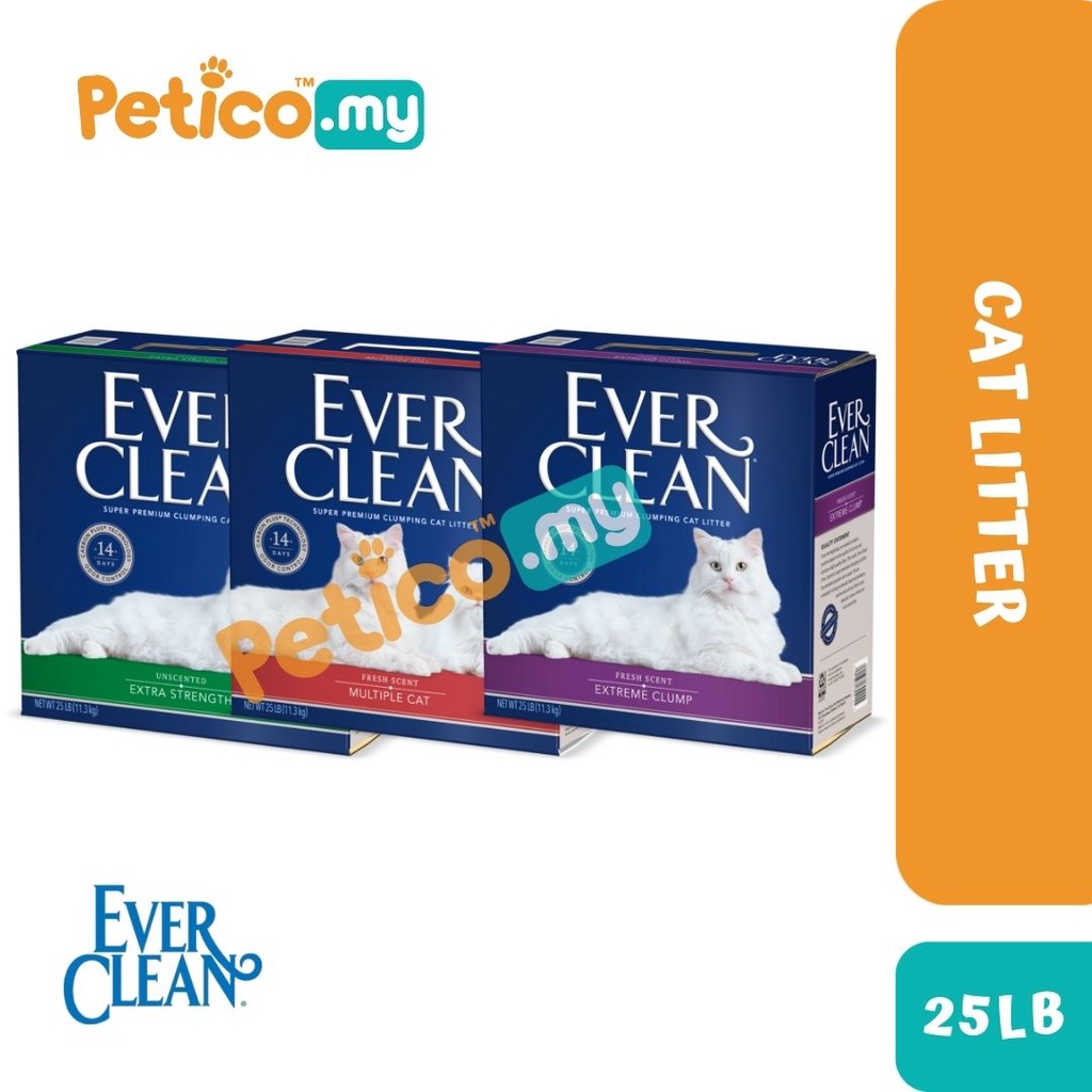 Ever Clean Cat Litter 25LB/11.3kg (Extra Strength Unscented / Scented