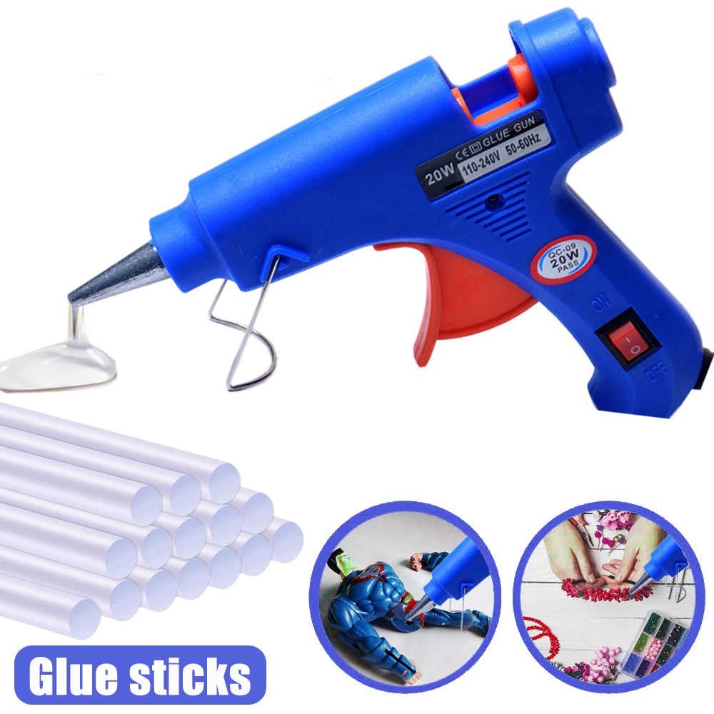 Hot Melt Glue Gun 20w Glue Stick Gun Thermos Electric Heat Temperature