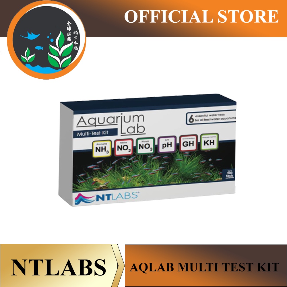 NTLABS Master Test Aquarium Lab MultiTest Kit Set NH3 / NO2 / NO3 / PH