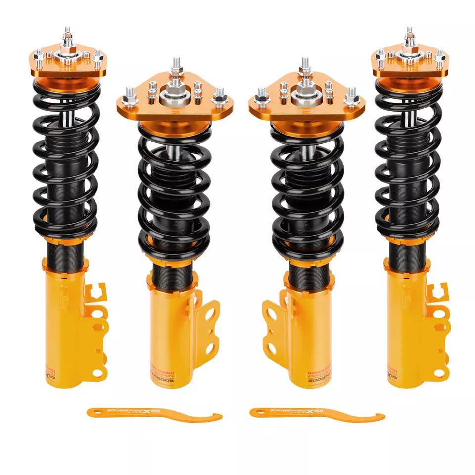 4pcs Coilover Suspension Shock Absorbers Coil Strut Kit Adjustable