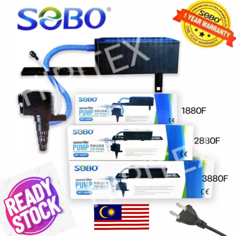 SOBO TOP FILTER FISH AQUARIUM WP880F 1880F 2880F 3880F 4880F Set Filter box Water Pump Pam Air