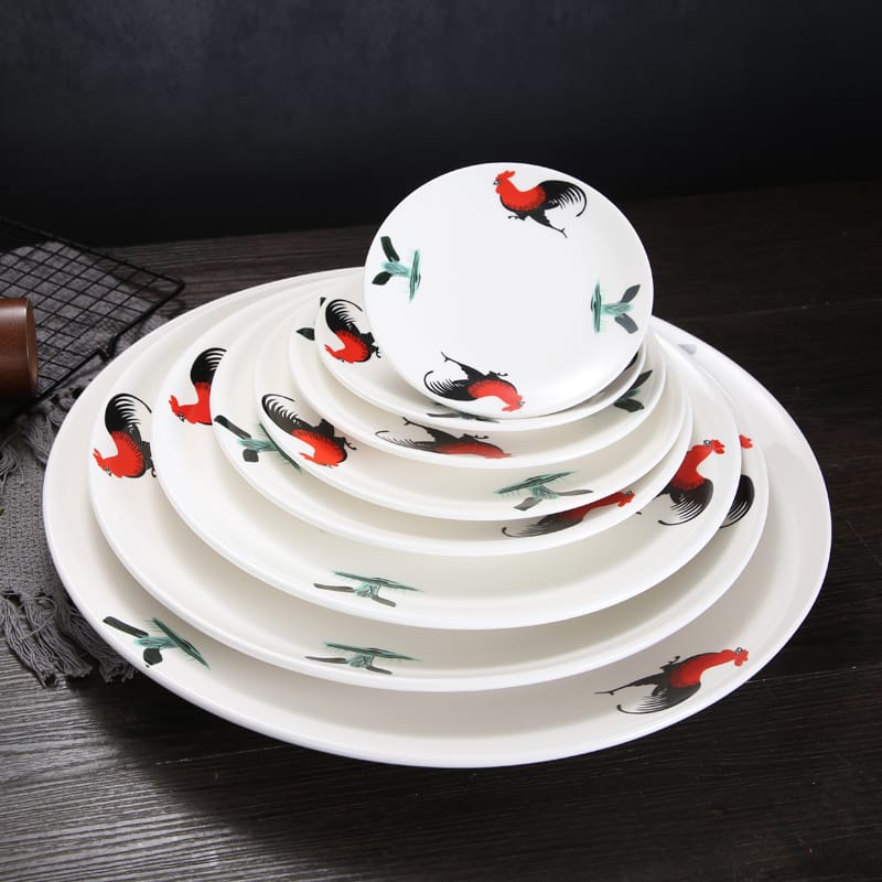 PORCELAIN ROASTER SERVING PLATE 公鸡浅盘 Shopee Malaysia