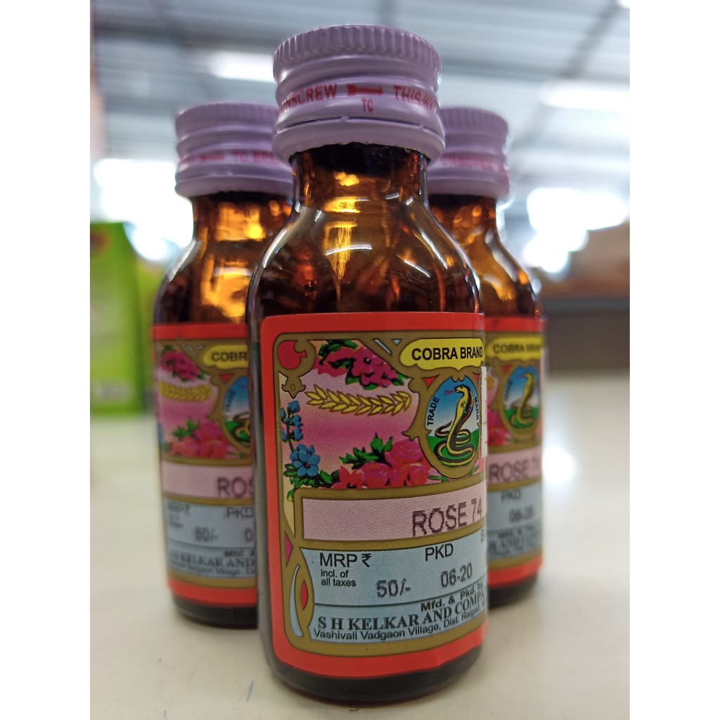 Cobra Brand Attar (25ml) Rose/ Jasmine/ Marikolundu/ Sandal Shopee