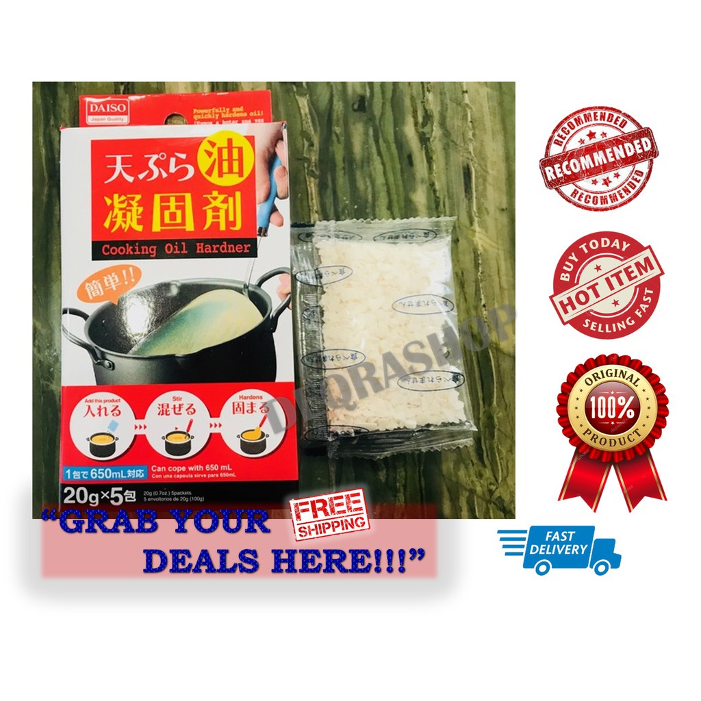 Daiso Cooking Oil Hardener/ Pengeras Minyak 🔥Ready Stock!!!🔥 Shopee