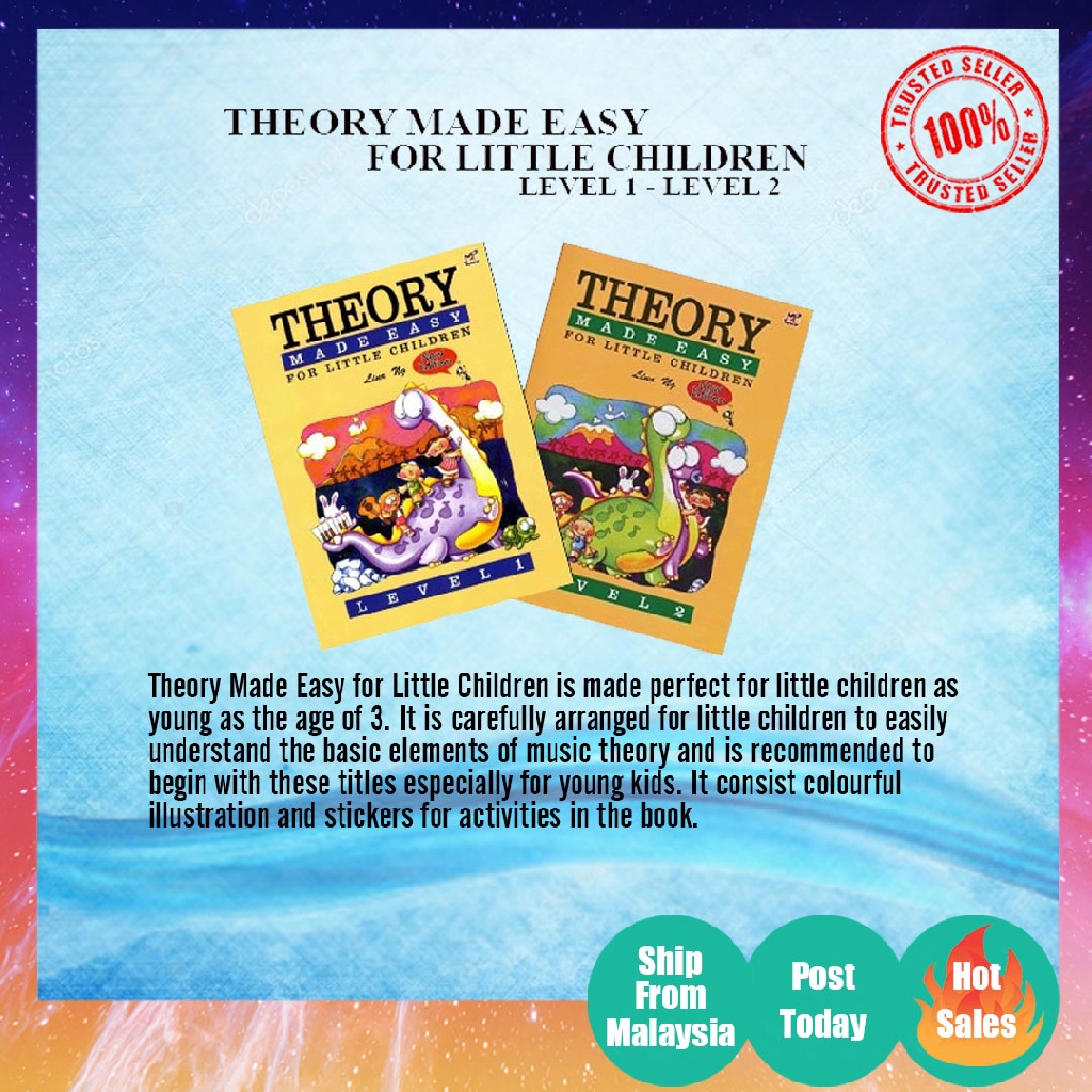 Lina Ng Theory Made Easy for Little Children Level 1/ Level 2 Shopee
