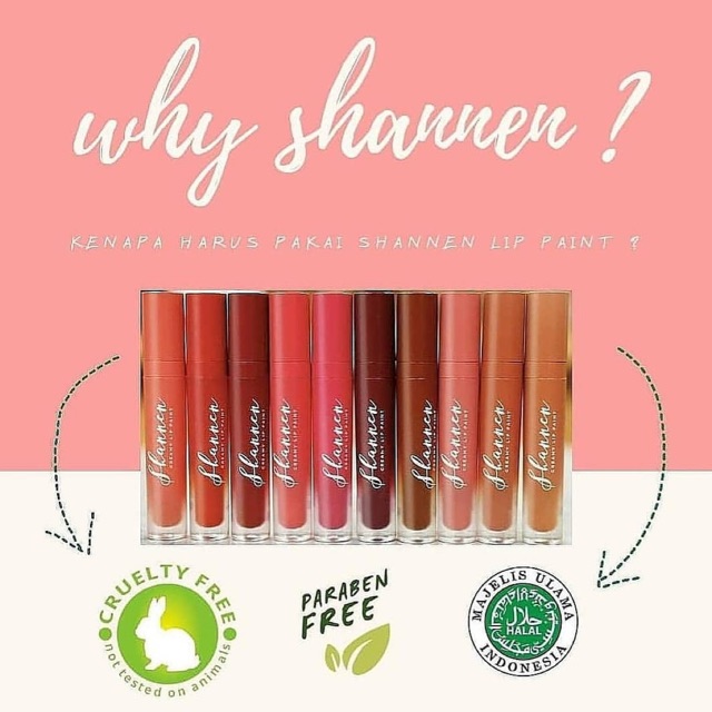 Original Shannen Lip Creamy Lip Paint Halal Shopee Malaysia