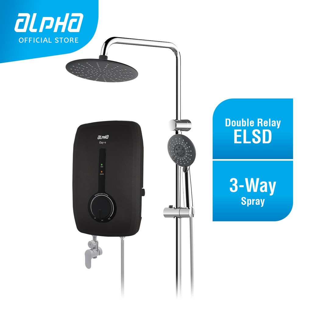 ALPHA EZY E Rain Shower Instant Water Heater Non Pump Shopee Malaysia