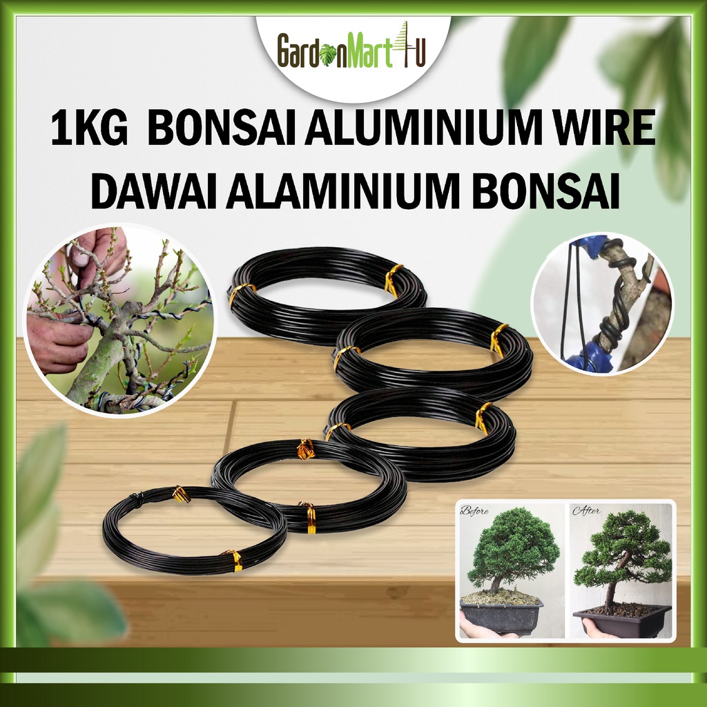 1KG BLACK COLOR ALUMINIUM BONSAI GARDENING WIRE DAWAI Shopee Malaysia