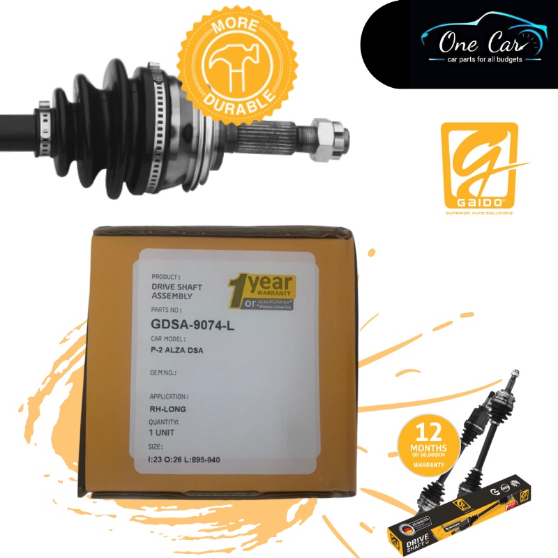 GAIDO Drive Shaft Perodua Alza (Warranty 1Year or 60,000km) Shopee