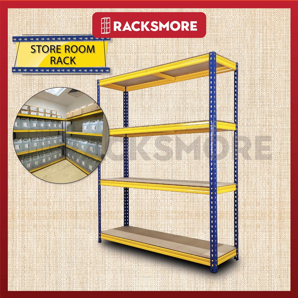 RACKSMORE Store Room Rack Boltless Rack Shelf Rack Storage Rack Rak