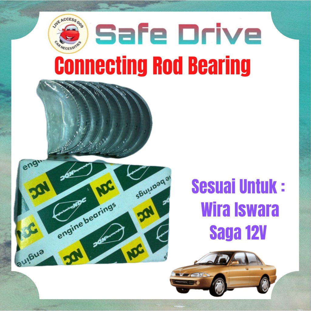 LA009 Wira / Iswara / Saga 12V Connecting Rod Bearing (CB1825A