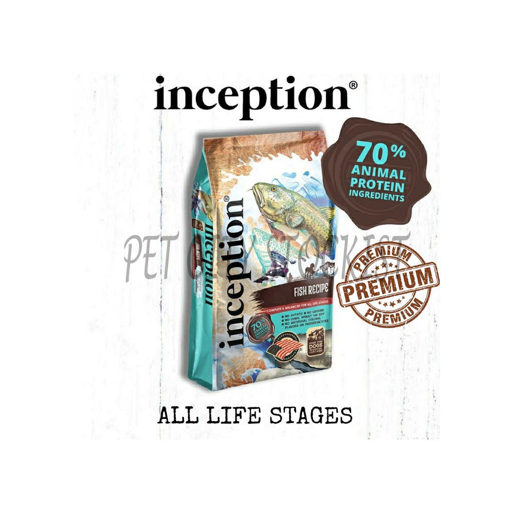 Inception Fish Recipe Dog Dry Food 1.81kg (70 Animal Protein