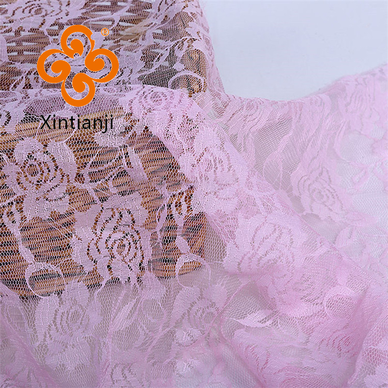 Vintage Rose Fabric Lace Mesh Fabric For Dress And Underwear Wedding