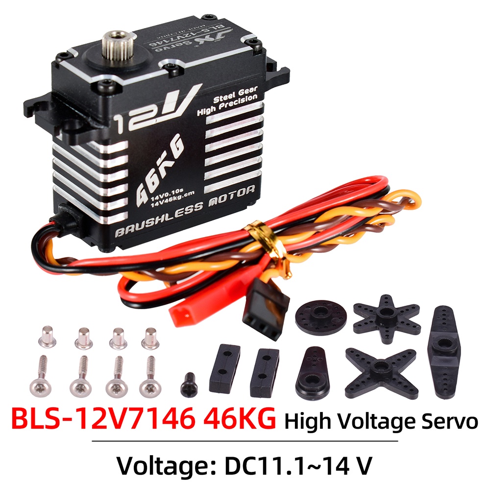 JX Waterproof Servo BLSHV7146MG 46KG BLSHV7132MG 32KG Brushless Servo Digital Steel Gear