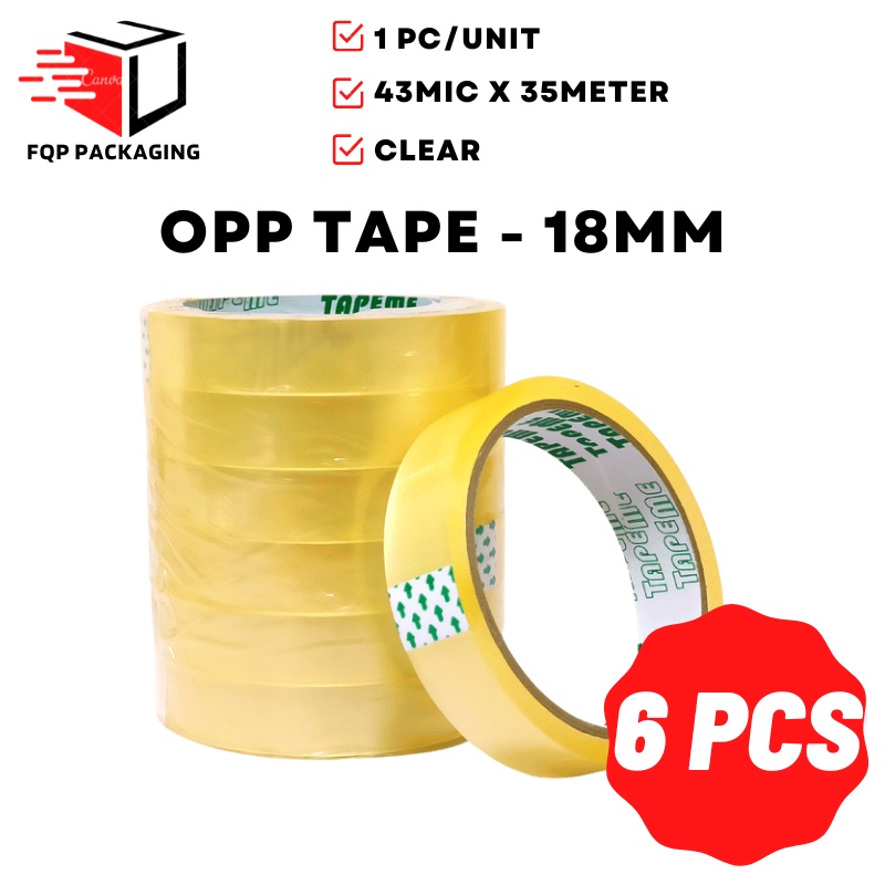 Packaging tape [18mm X 35meter] Stationary Tape Opp Tape Masking Tape