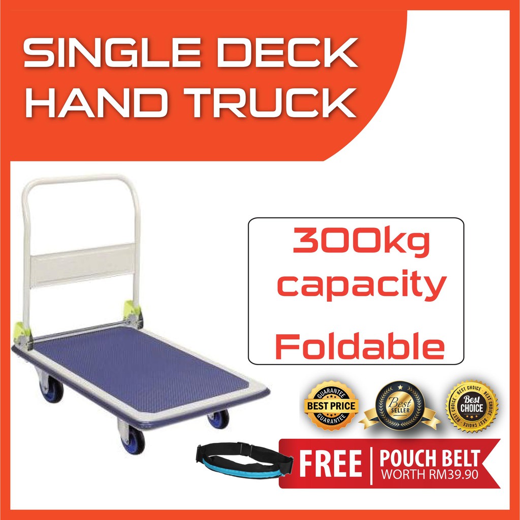 Prestar Metal Deck Hand Truck/ Hand Trolley 300KG NF301 Shopee Malaysia