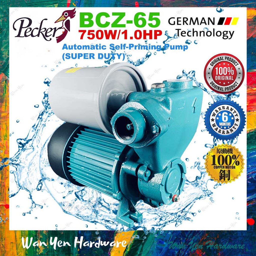[GERMAN TECHNOLOGY] 1.0HP/750W PECKER BCZ65 AUTO WATER PUMP