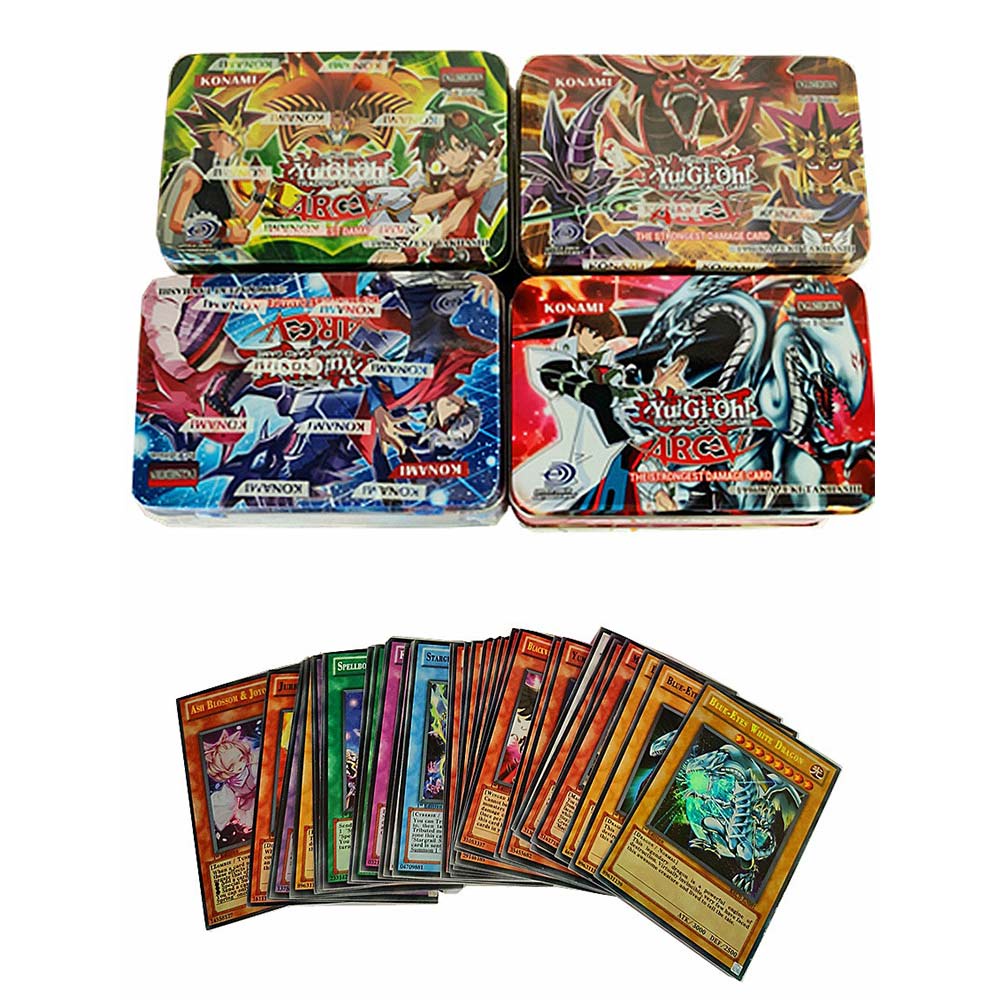 Classic YuGiOh English game card Anime card yugioh card Iron box Yu