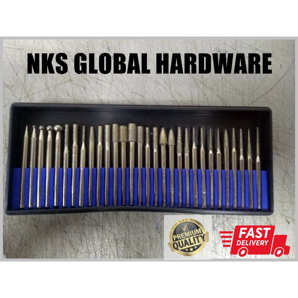 READY STOCK DIAMOND MOUNTED POINT SET (30PCS/SET) Shopee Malaysia