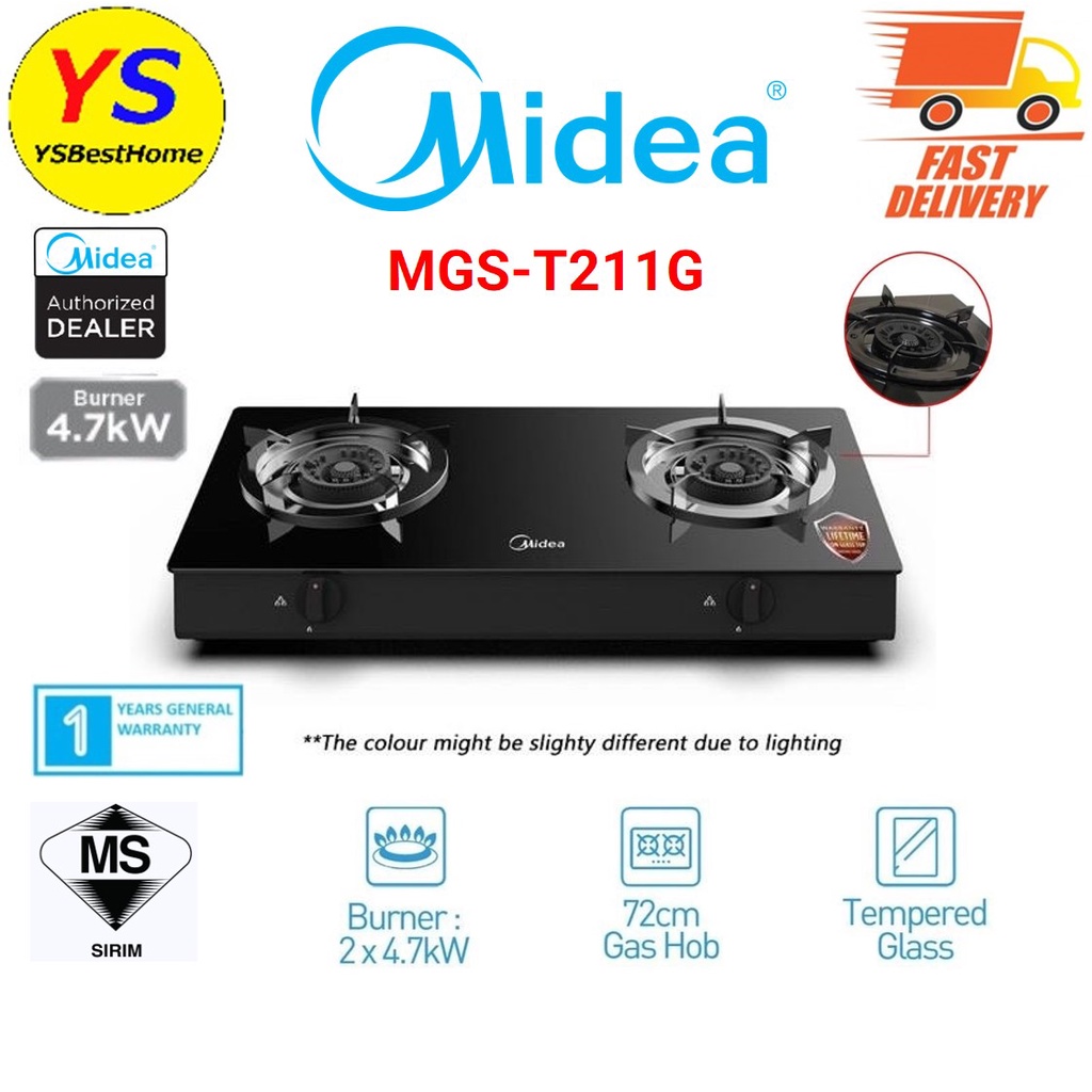 Midea MGST211G Table Top Glass Stove Shopee Malaysia