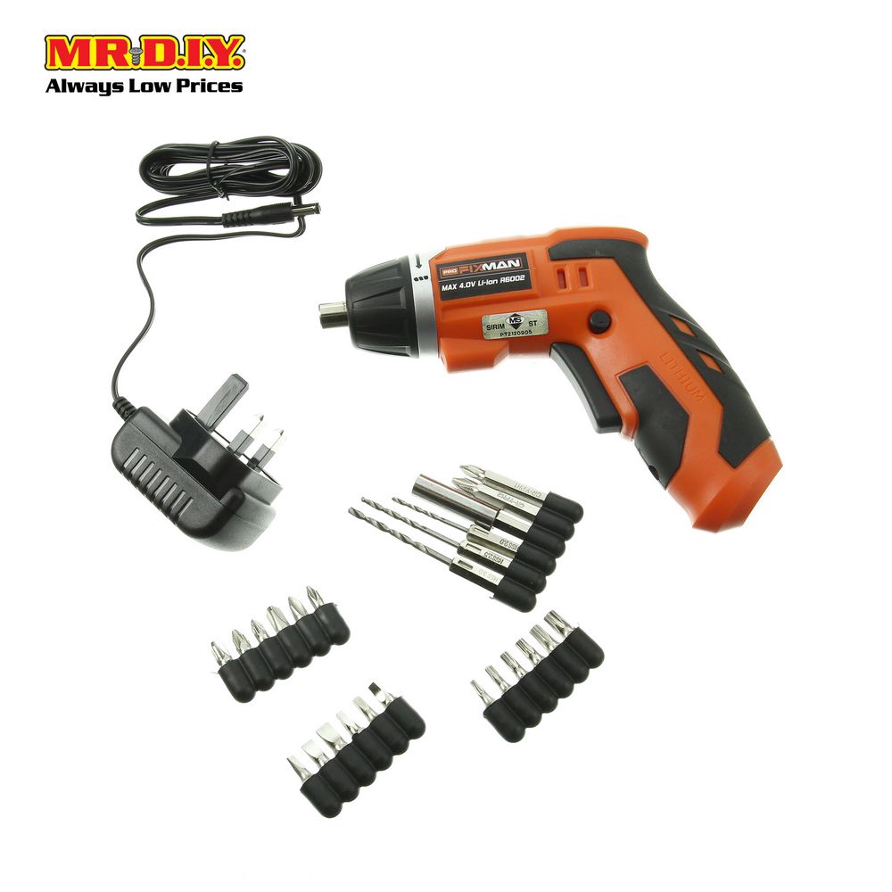 FIXMAN Pro Cordless Screwdriver Drill Set (24pcs) Shopee Malaysia