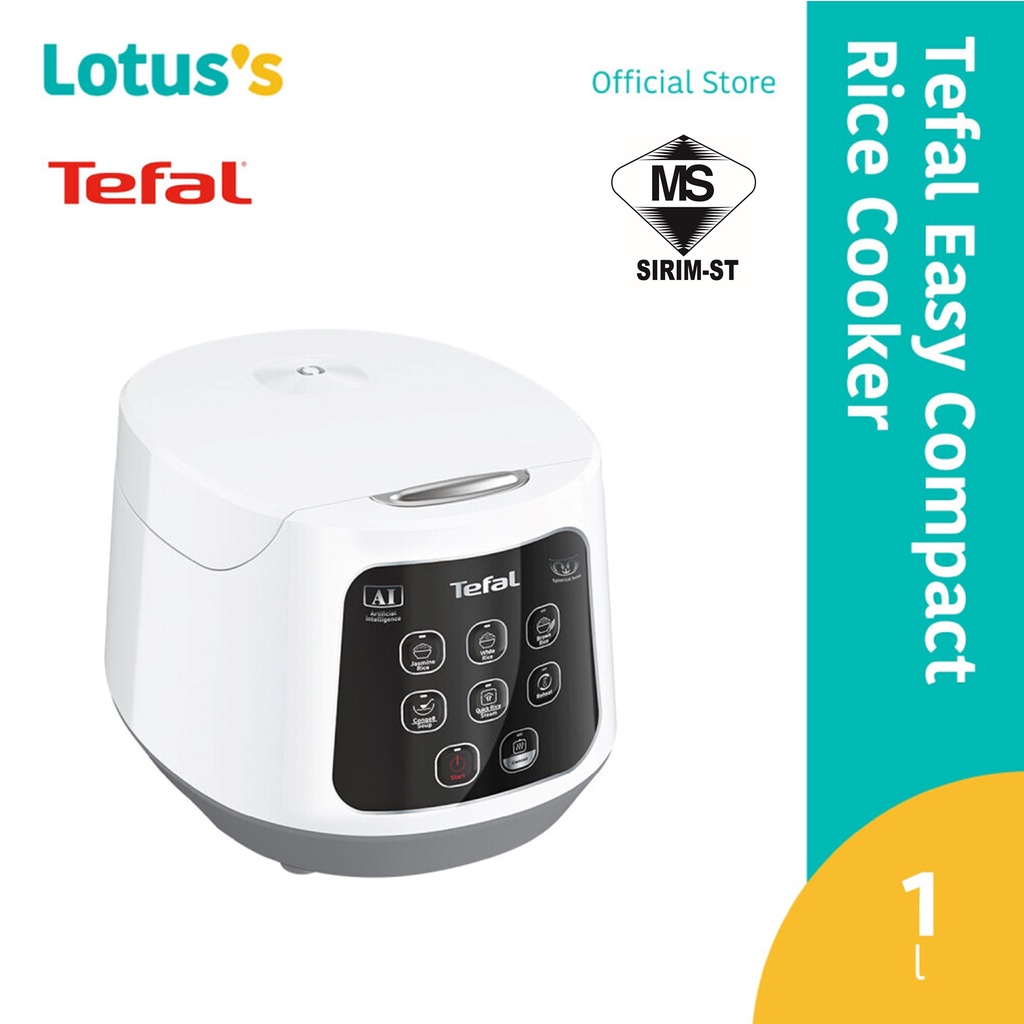 Tefal Easy Compact Rice Cooker RK7301 1L Shopee Malaysia
