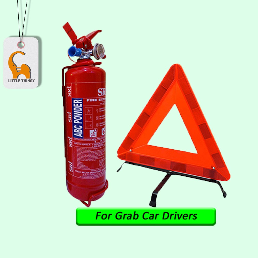 Grab Car 1Kg Fire Extinguisher SRI Sirim Puspakom Ready And Reflective