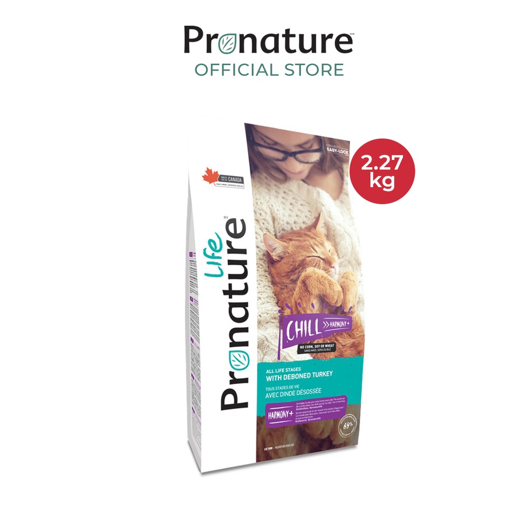 Pronature Life CAT FOOD ALL BREEDS w/DEBONED TURKEY Chill & Harmony 2