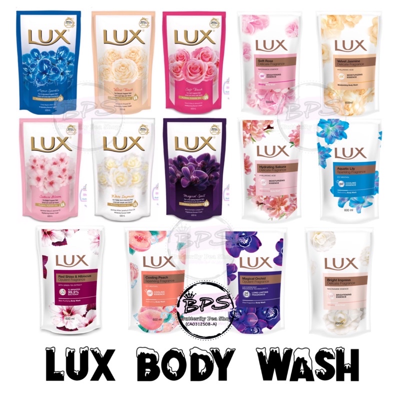 LUX Shower Gel Refill Pack 600ML Shopee Malaysia