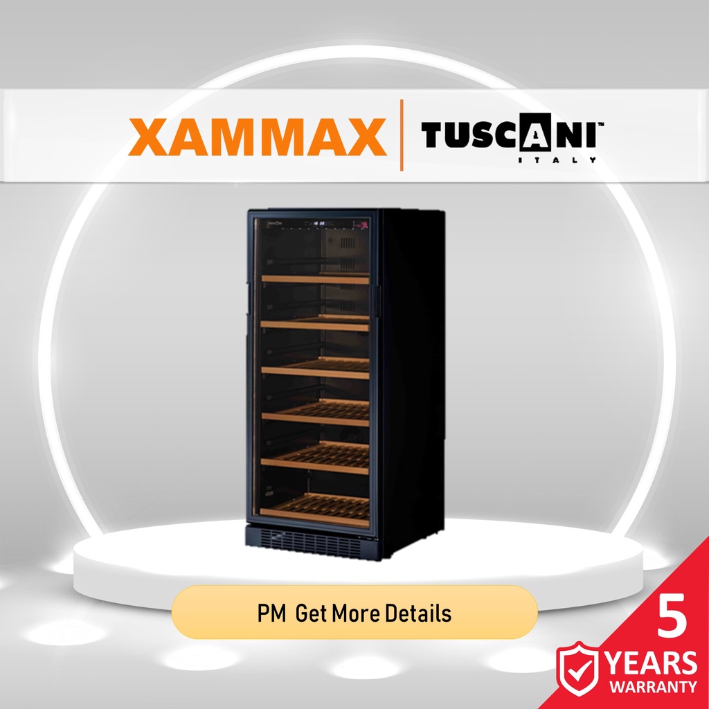 Tuscani Bellona 110 Wine Chiller Cellar BuiltIn 111 Bottles Single