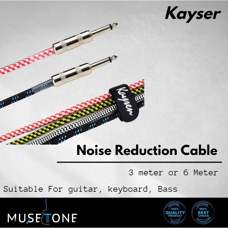 Kayser Noise Reduction Guitar Jack cable for all type of instrument