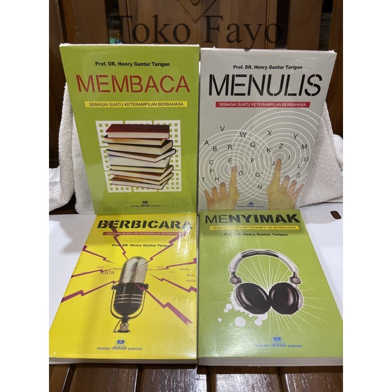 Pack Of 4 Books Guntur Tarigan (Reading Writing Talking