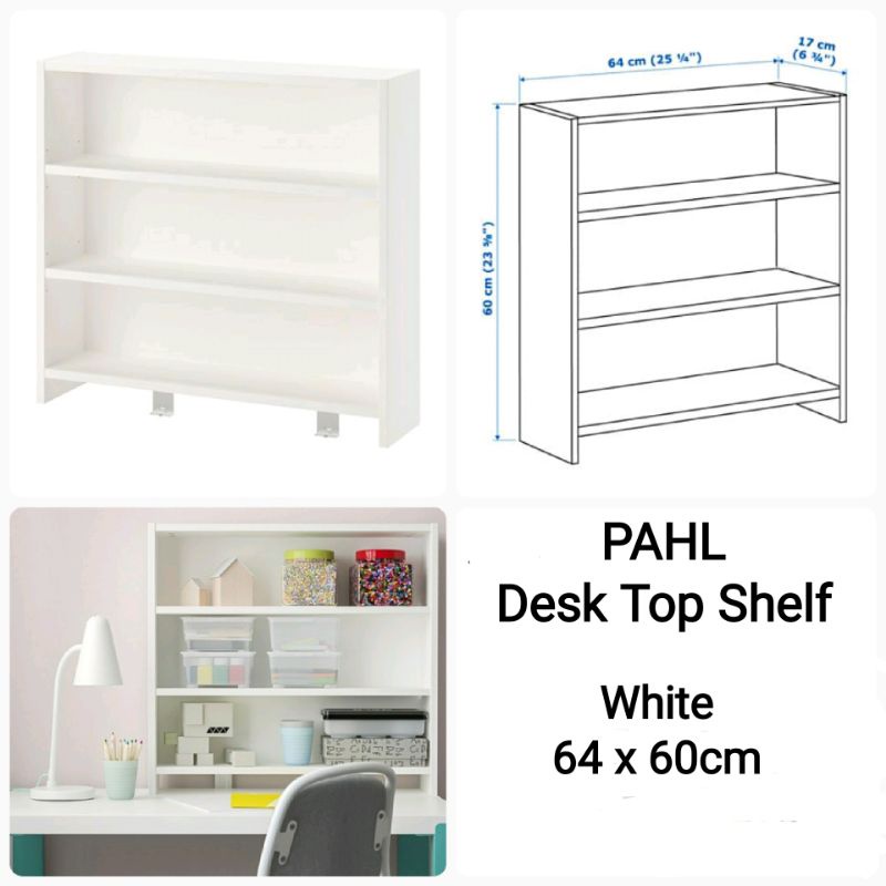 PAHL Desk Top Shelf White 64 x 60cm Shopee Malaysia