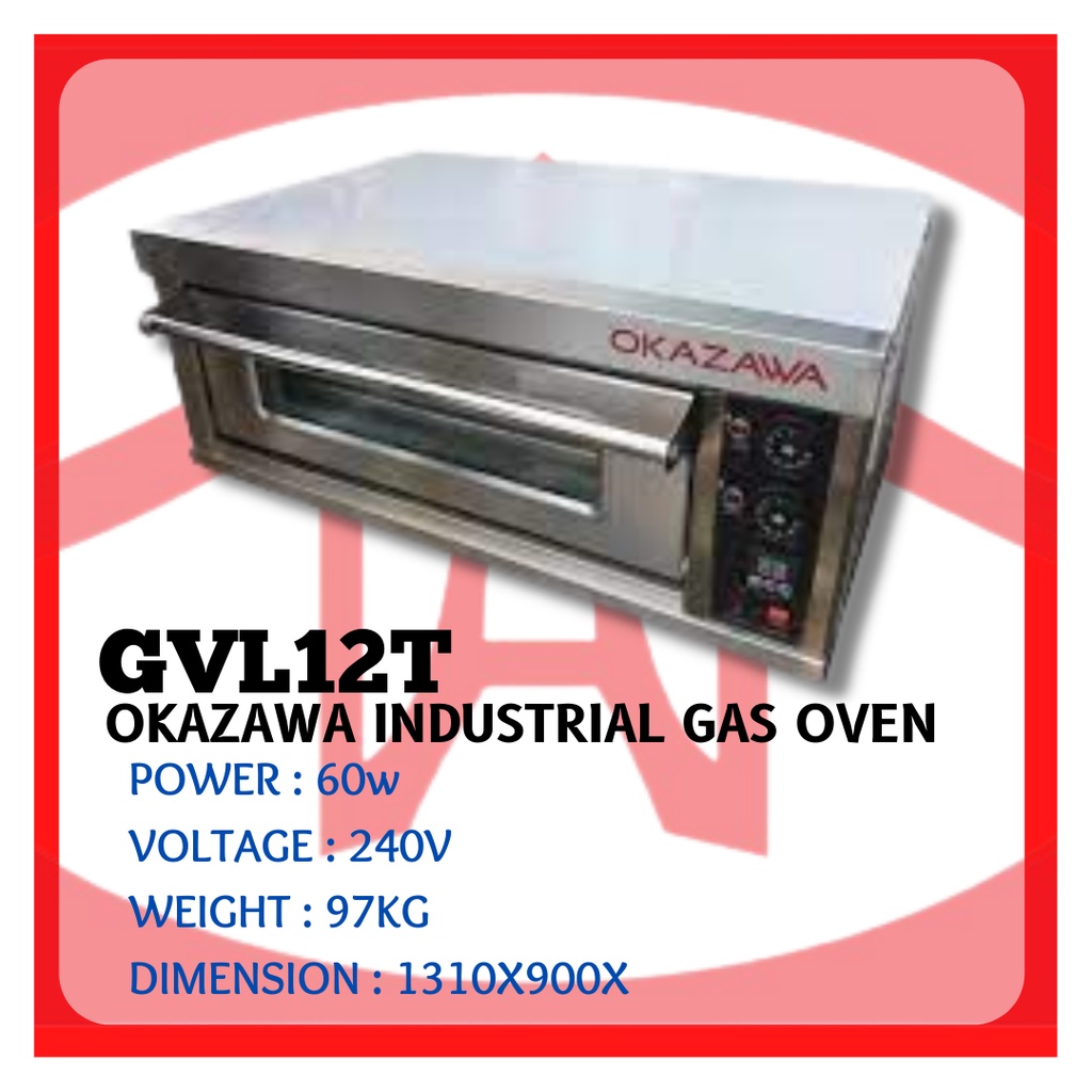 OKAZAWA INDUSTRIAL GAS OVEN GVL11(1 TRAY)/12(2 TRAY) Shopee Malaysia